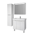 Мебель для ванной комнаты Dreja Q Plus (D) 80 с дверками белый глянец