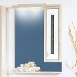 Зеркало-шкаф Бриклаер Бали 62 светлая лиственница, белый глянец R