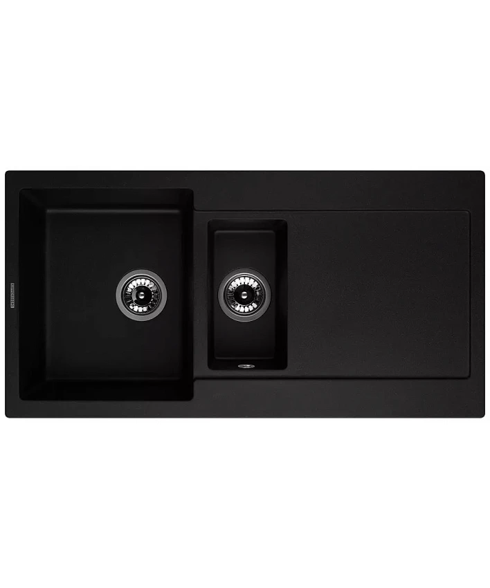 Мойка кухонная Kuppersberg Modena 1,5B2D Black встраиваемая