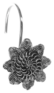 Крючок для шторы Avanti Braided Medallion Silver