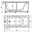 Акриловая ванна Aquatek Альфа 140x70 см - превью 1