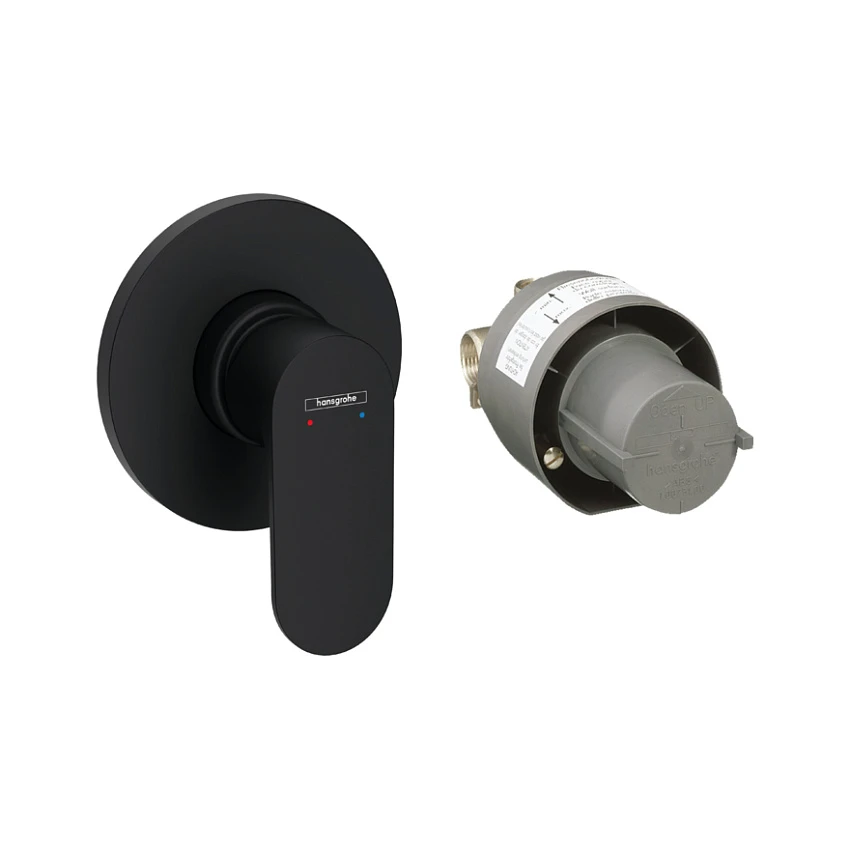 Смеситель Hansgrohe Rebris S 72648670 встраиваемый для душа, черный