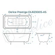 Чугунная ванна Delice Prestige DLR230615-AS 170х80 с антискользящим покрытием, без ножек - превью 1