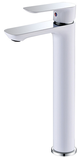 Смеситель Abber Weiss Insel AF8011W для раковины белый-хром