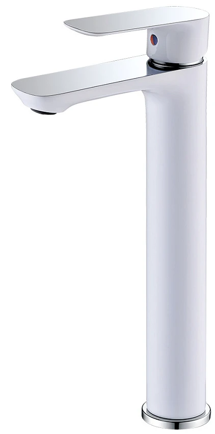 Смеситель Abber Weiss Insel AF8011W для раковины белый-хром