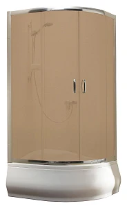Душевой уголок Radaway Premium Plus E 100x80x170 коричневое стекло