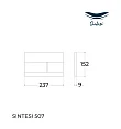 Кнопка смыва SinteSi FB-DSS-507 нержавеющая сталь - превью 1