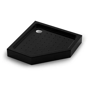 Душевой поддон Veconi Tezeo acrylic TZ53B 90x90 см, черный