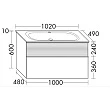Мебель для ванной Burgbad Fiumo 100 SFXN102F3958FOT45G0200C0001*1 - превью 1