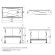 Акриловая ванна Damixa Willow WILL-150-070W-A 150х70 см - превью 2