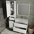 Тумба с раковиной Style Line Атлантика 80 Люкс Plus, подвесная, антискрейч белый - превью 2