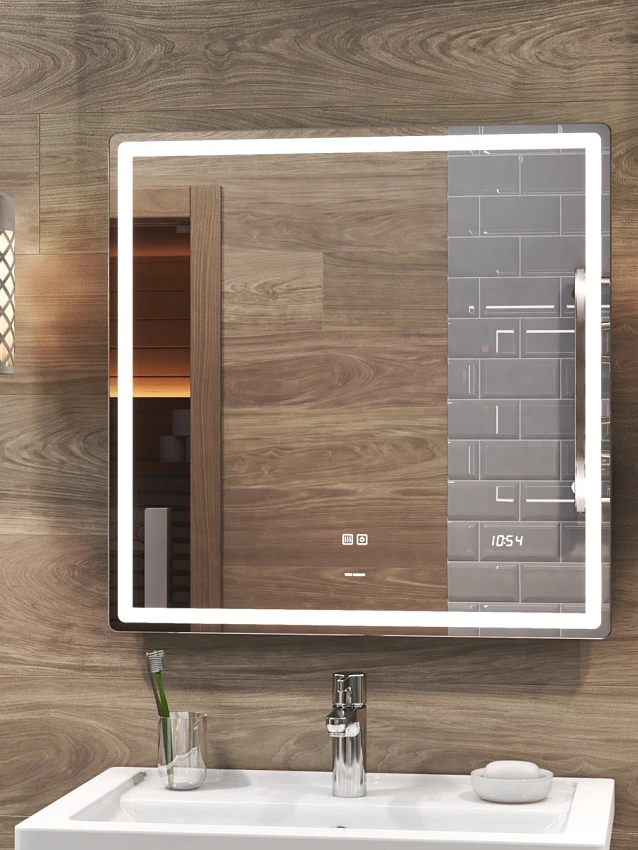 Зеркало Vigo Geometry Luxe 70 с подсветкой и сенсорным выключателем