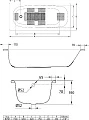 Стальная ванна BLB Universal B75H handles 170x75 с шумоизоляцией, с отверстиями для ручек, без ножек - превью 1