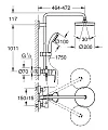 Душевая стойка Grohe New Tempesta 200 26244001 хром - превью 1
