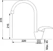 Смеситель для кухонной мойки Franke Platino 115.0029.588 - превью 1