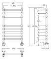 Водяной полотенцесушитель Margaroli Sole 464-8 хром - превью 1