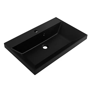 Мебельная раковина BelBagno BB700/450-LV-ART-AST-NERO 70х45 черный матовый