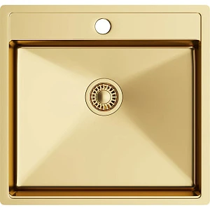 Мойка кухонная TopZeroTNL540 GOLD золото, 52х54 см