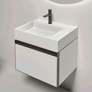 Тумба для комплекта Antonio Lupi Atelier GRFATI154 R3+ATF13750 B/g + titanio подвесная, 1 ящик
