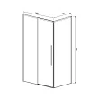 Душевой уголок Vincea Slim-N 140х90 черный, стекло прозрачное - превью 2