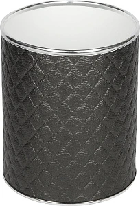 Мусорное ведро Geralis M-CBH-S черное, хром, 7,5 л