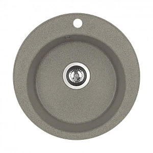 Мойка кухонная Aquaton Шелли 1A734732SS250 D50 серый шелк