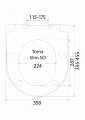 Крышка-сиденье Berges Wasserhaus Toma slim SO с микролифтом - превью 2