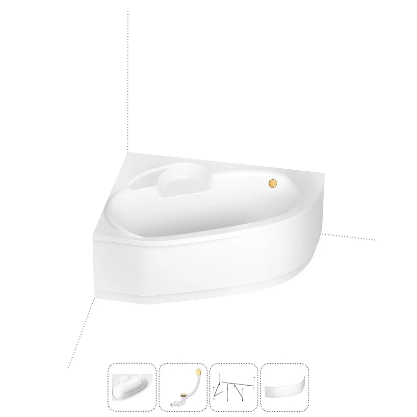 Комплект с ванной Lavinia Boho Bell Pro 202011261