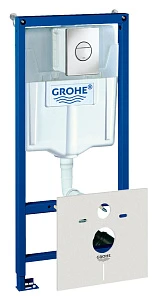 Инсталляция для унитаза Grohe Rapid SL 38813001 4 в 1 с кнопкой смыва
