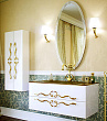 Мебель для ванной Clarberg Due Amanti 100 белый, ручки золото