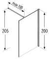 Душевая перегородка Novellini Kuadra H TS281 90х200 см R - превью 2