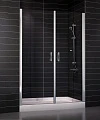 Душевая дверь в нишу Vegas Glass E2P 0090 08 01 профиль глянцевый хром, стекло прозрачно - превью 2