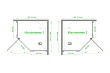 Душевой уголок Royal Bath TR RB100TR-T-BL 100х100х185 стекло прозрачное, профиль черный - превью 2