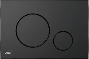 Кнопка смыва AlcaPlast THIN M678 черный матовый