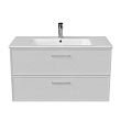 Тумба с раковиной Kerama Marazzi Piano Classic 95 подвесная, ясень белый матовый