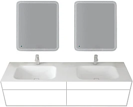 Мебель для ванной Cezares Titan 180 см подвесная, Shiny white acrylic