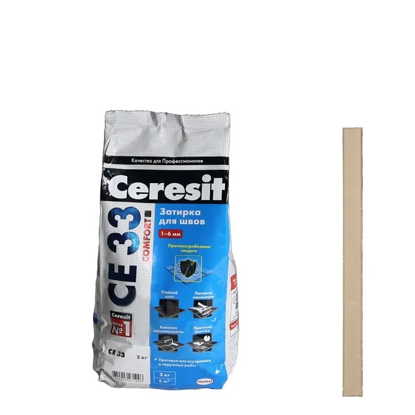 Затирка для плитки Ceresit CE 33 Comfort №43 Багамы 2 кг