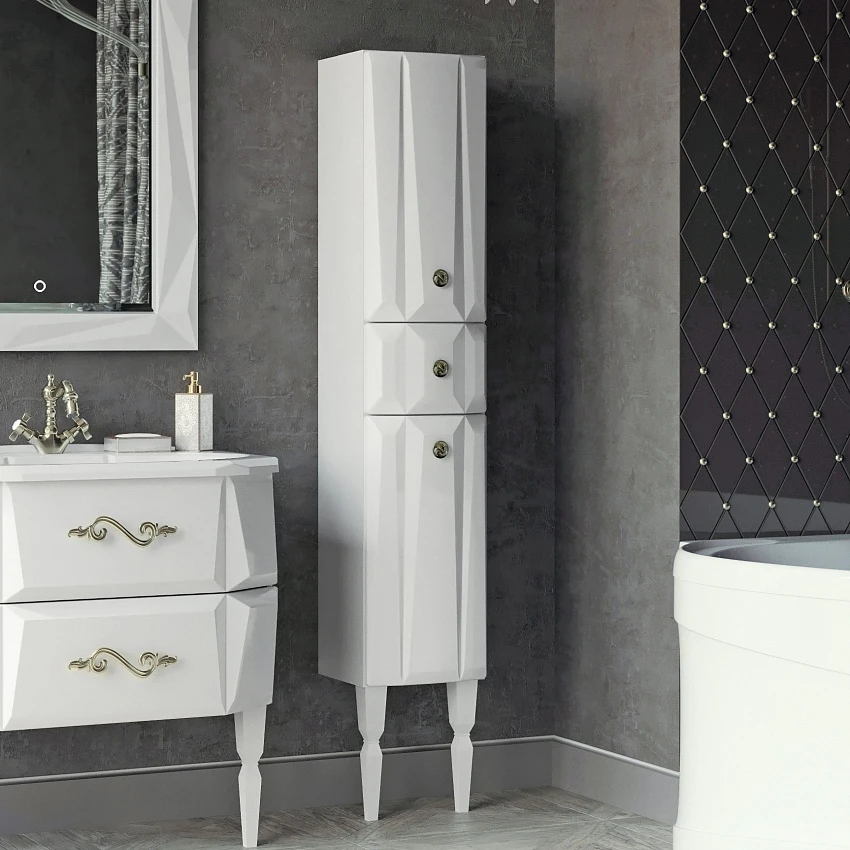 Шкаф-пенал Aima Design Brilliant 30П L white