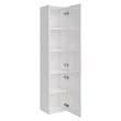 Шкаф-пенал ASB-Woodline Тида 35 подвесной, белый - превью 2