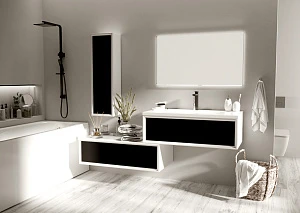 Шкаф-пенал Marka One Milacco У73205 30П 1д. Classic Black L