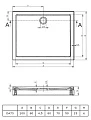 Поддон для душа Riho 273 с панелью и ножками 100x80 см - превью 1
