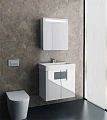 Мебель для ванной Edelform Glass 60 серые ручки - превью 1