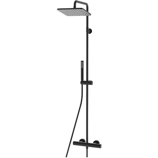 Душевая стойка Bossini Cosmo L10103.073 с термостатом, черный матовый