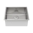 Мойка кухонная Paulmark NEXT 48 UNI PM214844-BS 48х44 см нержавеющая сталь - превью 1