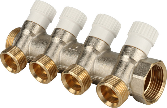Коллектор Stout SMB 6851 1&quot; х 3/4&quot;, 4 выхода, присоединение евроконус