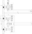Смеситель Rossinka RS42-80 универсальный - превью 1