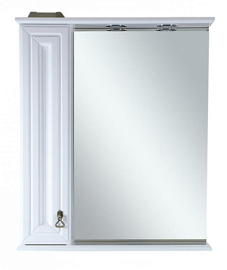 Зеркало-шкаф Misty Лувр 65 L с подсветкой, белый