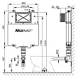 Смывной бачок скрытого монтажа AlcaPlast Basicmodul Slim A1112 - превью 1