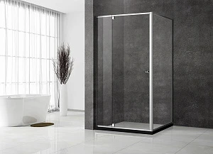 Душевой уголок Veconi Rovigo RV-032 100x80x195 см, профиль xром, стекло прозрачное