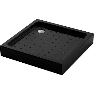 Душевой поддон Veconi Tezeo acrylic TZ52B 80х80 см, черный